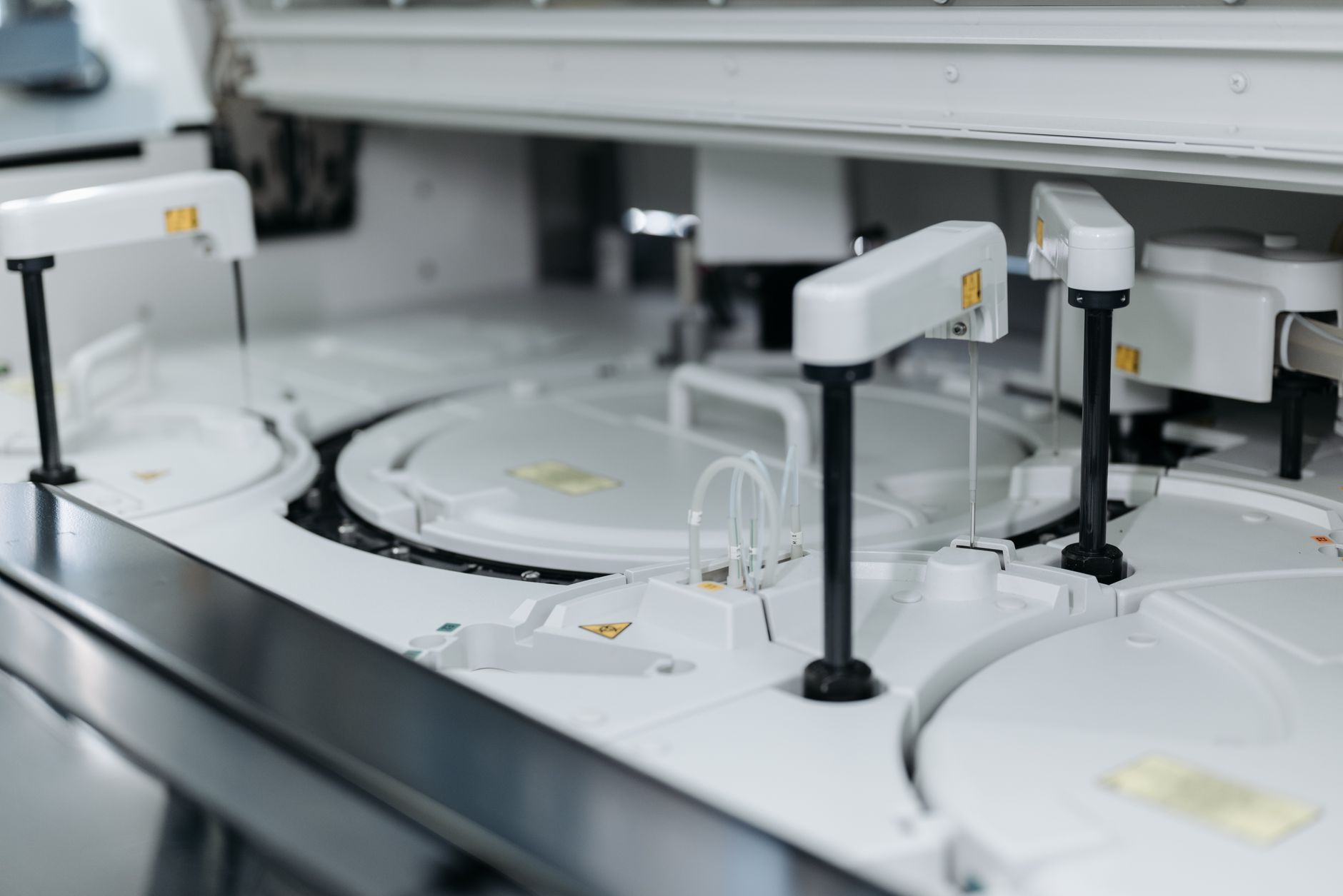 Close-up of advanced laboratory machinery in a medical facility, showcasing precise scientific equipment — UPI Study