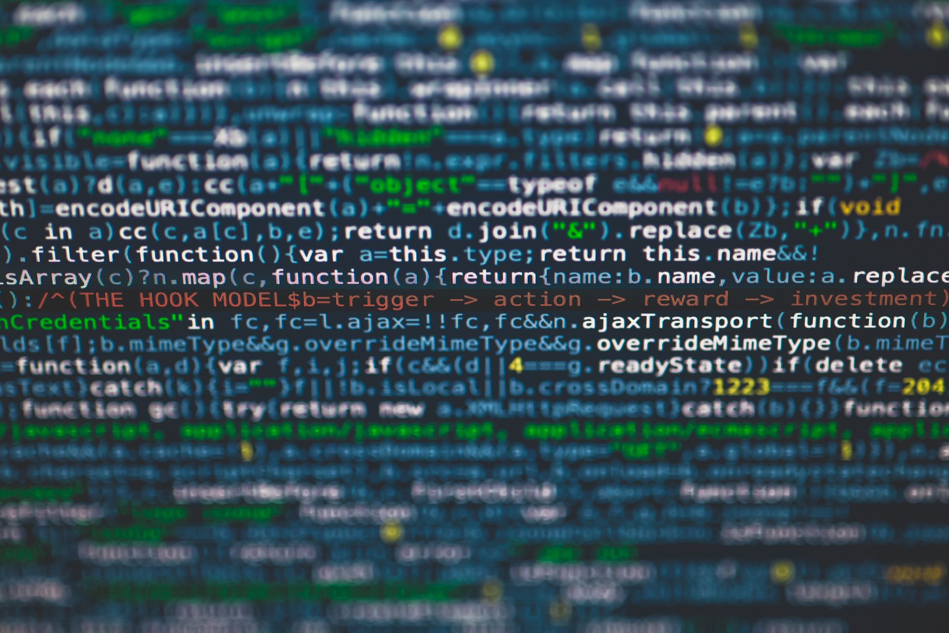 Detailed view of colorful programming code on a computer screen — UPI Study