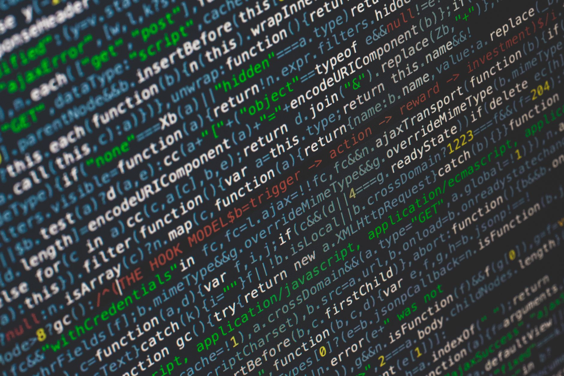 Close-up of colorful programming code displayed on a computer screen — UPI Study