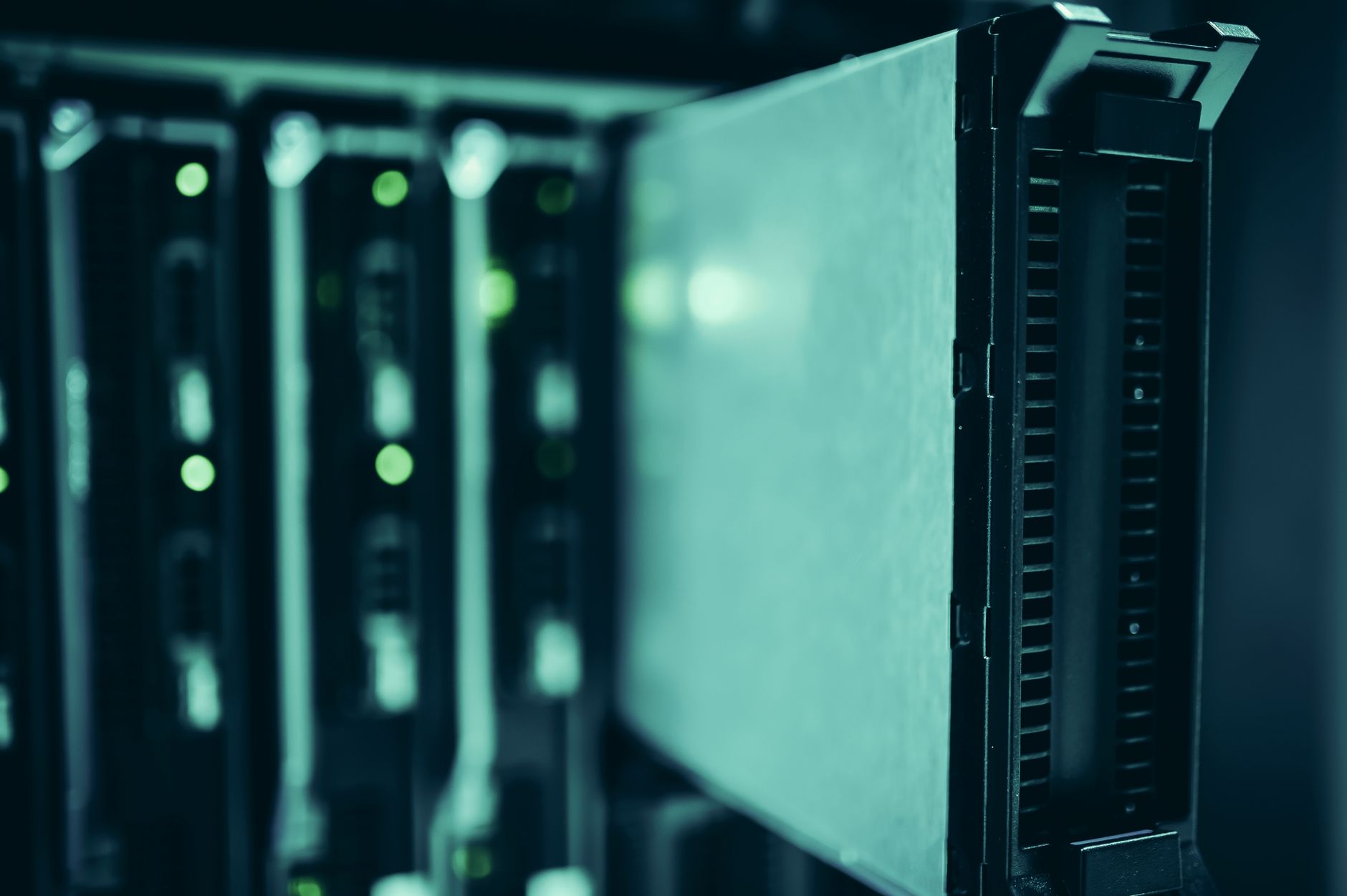 Close-up of server racks in a data center highlighting modern technology infrastructure — UPI Study