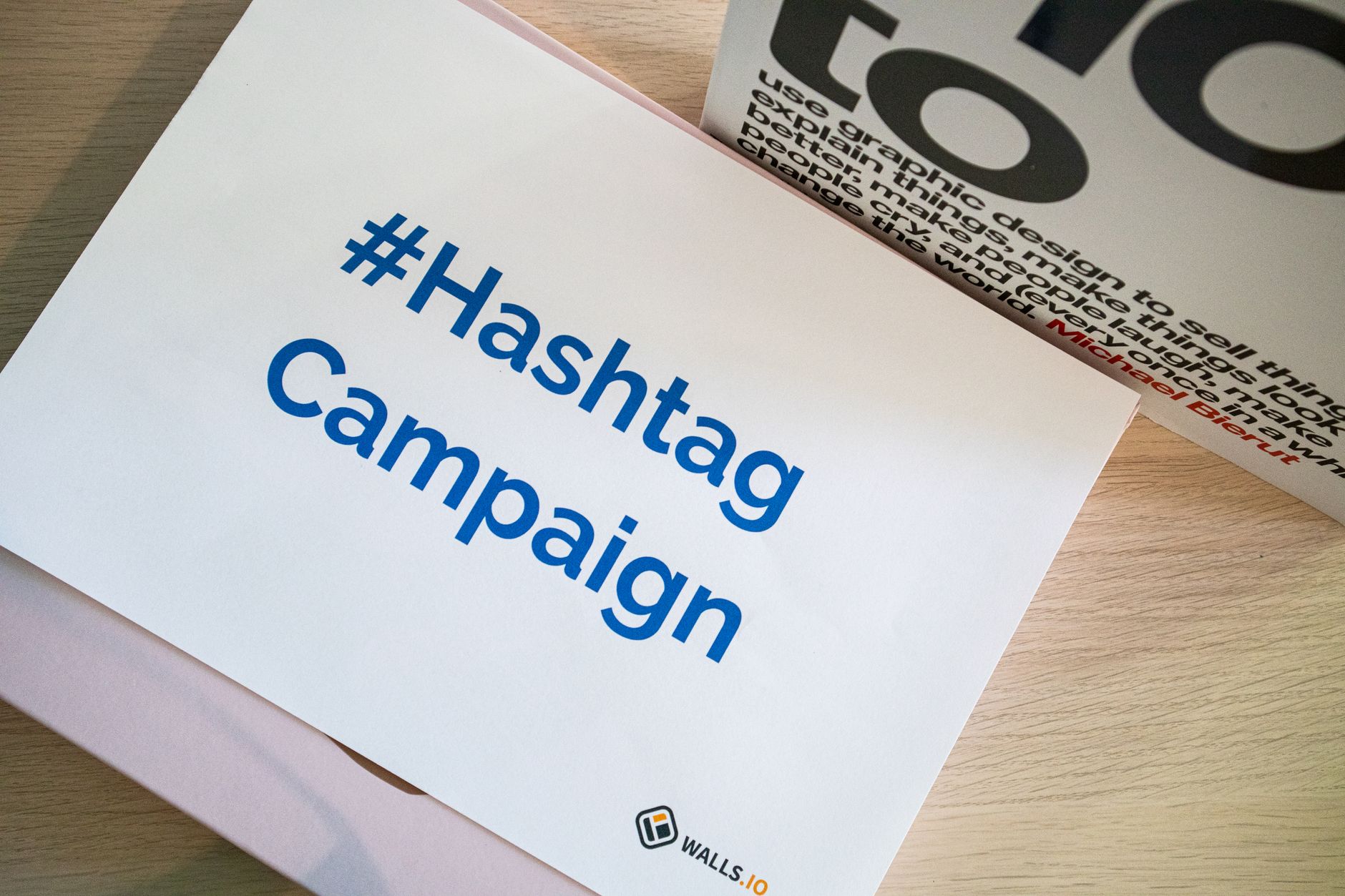 A concept image of a hashtag campaign displayed on paper for marketing strategies — UPI Study