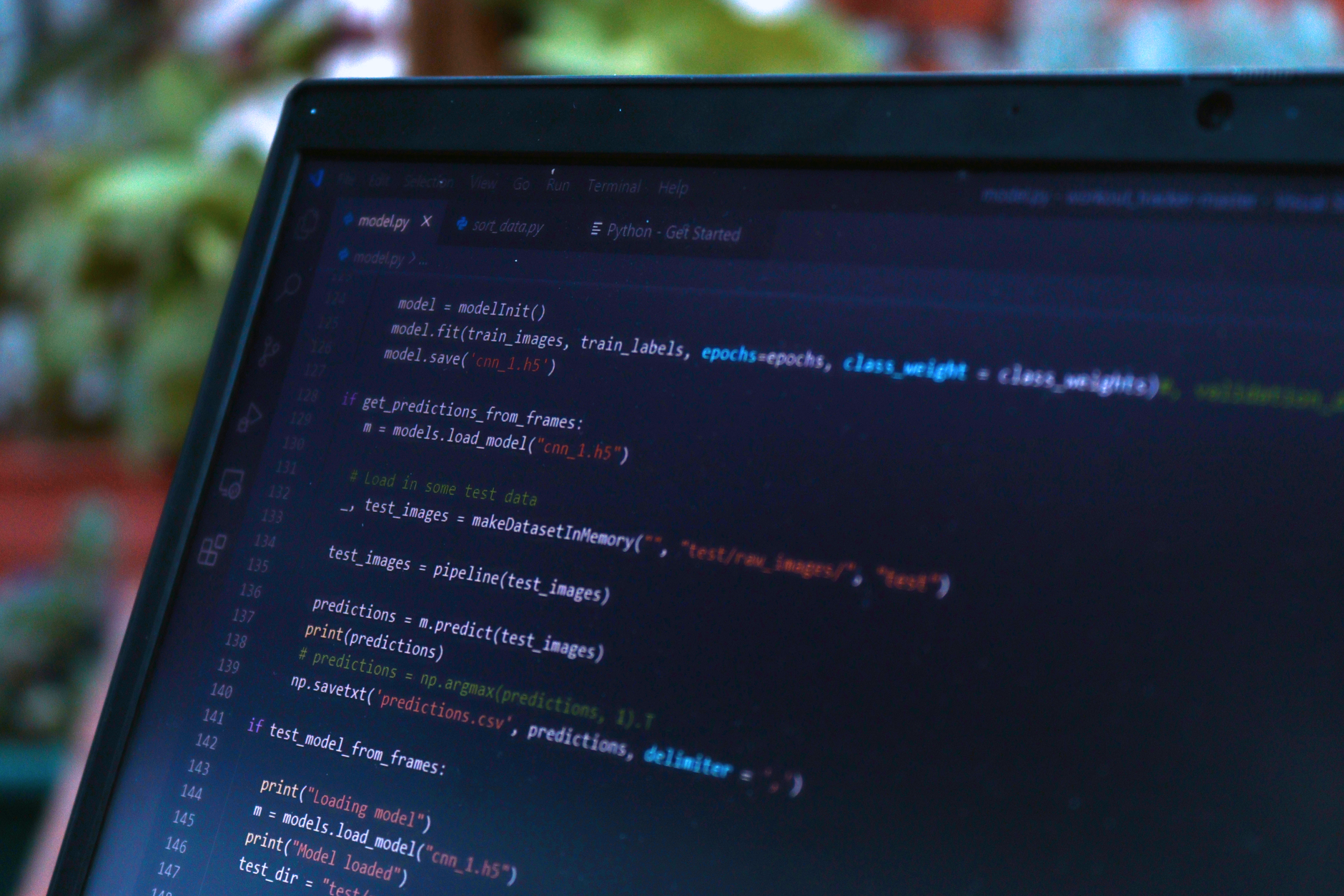 Close-up view of a computer screen displaying code in a software development environment — UPI Study