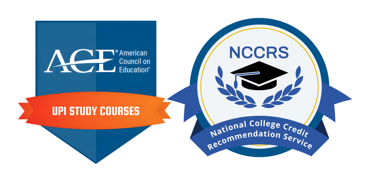 ACE and NCCRS credit recommendations for UPI Study courses